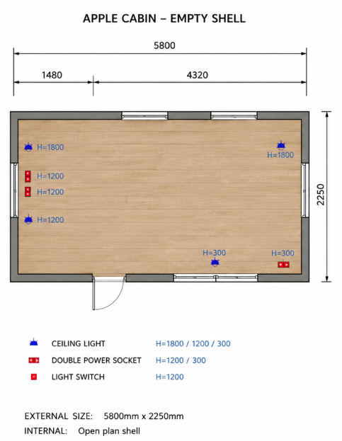20 FT RESIDENTIAL CABIN